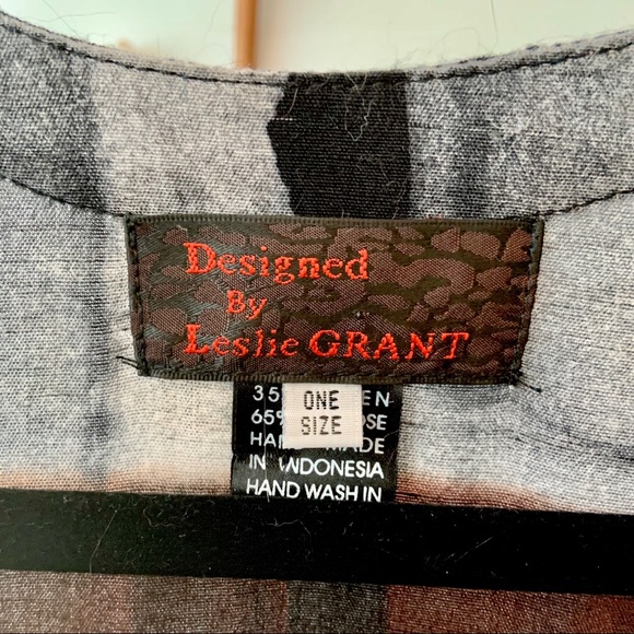 Hand dyed Leslie Grant long sleeve tunic, OS, $20 - Picture 4 of 8